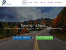 Tablet Screenshot of pioneerdrivingschool.com